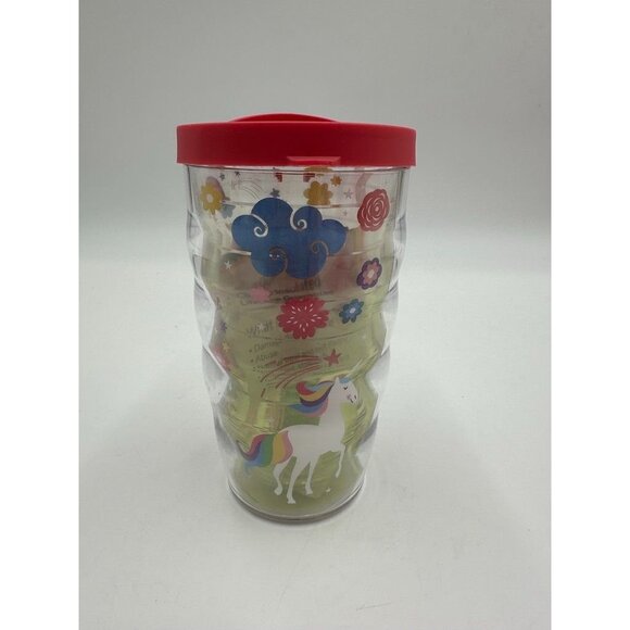 Tervis Kids Wavy 10 ounce tumbler Unicorn Believe in Your Dreams Pink Lid - Picture 4 of 9